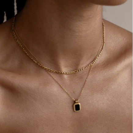 Obsidian Charm - Temple Jewelry