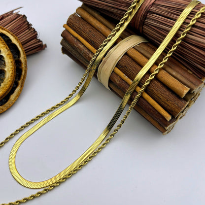 Gold Layered Necklace - Temple Jewelry